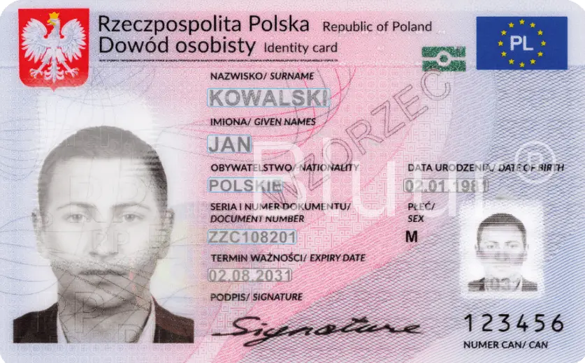 Identity card anonymization